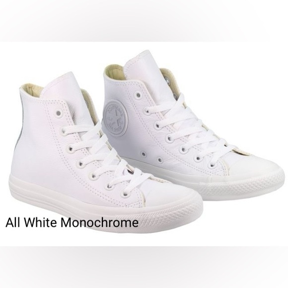 Diamonds & Pearls High Top Converse Sizes 5-14 New With Ribbon Laces - Picture 7 of 12